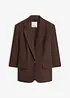 Blazer manches 3/4 ample en viscose, bonprix