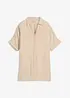 Oversize-Longbluse aus softem Musselin, bonprix