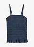 Top bretelles spaghetti en jean, bonprix