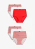 Lot de 6 slips taille haute, bonprix