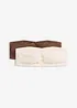 Lot de 2 soutiens-gorge bandeau coton, bonprix