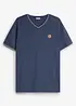T-shirt col V double épaisseur, bonprix
