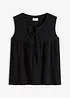 Blouse sans manches en gaze de coton, bonprix