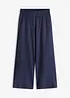 Pantalon large et léger à pinces en lin mélangé, bonprix