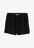 Short en crêpe texturé avec taille élastiquée, bonprix