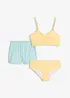 Bikini et short de bain (ens. 3 pces), bonprix