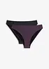 Lot de 2 bas de maillot échancrés, bonprix