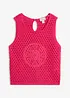 Top en crochet 100% coton, bonprix
