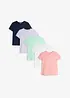 Lot de 5 T-shirts 100% coton, bonprix