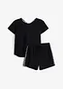 Shirt und Shorts aus elastischem Bio-Baumwoll-Mix (2-tlg.Set), bonprix