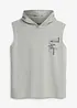 Ärmelloses Hoodie mit Bio Baumwolle in Loose Fit, bonprix