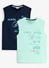 Muskelshirt (2er Pack) aus reiner Bio-Baumwolle, bonprix