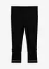 Lot de 2 leggings corsaire avec strass, bonprix