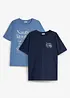 T-Shirt aus reiner Bio-Baumwolle (2er Pack), bonprix