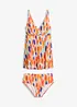 Tankini long (ens. 2 pces) séchage rapide, bonprix