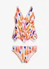 Tankini avec base à pans (ens. 2 pces), bonprix
