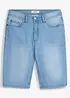 Lot de 2 bermudas regular en jean extensible, entrejambe renforcé, bonprix