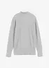 Basic Pullover mit Stehkragen mit recycelter Baumwolle, bonprix