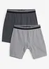 Lot de 2 boxers longs coton, bonprix