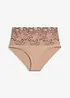 Highwaist Panty mit zarter Spitze, bonprix