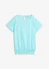 T-shirt en fil flammé avec base smockée, bonprix