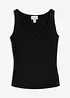 Ripp-Top aus softer Viskose, bonprix
