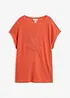 T-shirt 100% lin avec broderie, bonprix