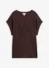 T-shirt 100% lin avec broderie, bonprix