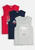 Lot de 3 débardeurs marcel 100% coton, bonprix