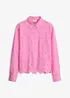 Lochstickerei-Bluse aus reiner Bio-Baumwolle, bonprix