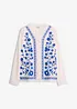 Blouse brodée 100% coton, bonprix