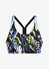 Sport-Bustier-Bikinioberteil aus schnelltrocknendem Material, bonprix