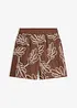 Short en coton brodé, bonprix