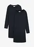 Jerseykleid aus Baumwolle mit Stretch (2er Pack), bonprix
