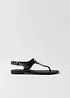 Zehenstegsandalen mit Metallic-Details, bonprix
