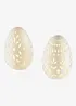 LED-Deko-Objekt Osterei mit Ausstanzungen (2er Pack), bonprix