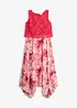Robe en mousseline avec dentelle, bonprix