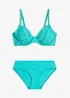 Bikini à armatures en matière texturée (ens. 2 pces), bonprix