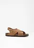 Sandales en cuir, bonprix