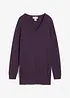 Basic Longpullover mit V-Ausschnitt, bonprix