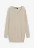 Basic Longpullover mit V-Ausschnitt, bonprix