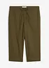 Pantalon 3/4 en lin majoritaire, bonprix
