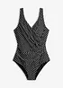 Maillot 1 pièce sculptant et croisé, maintien modéré, bonprix