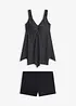 Long-Tankini (2-tlg.Set) mit Zick-Zack Saum, bonprix