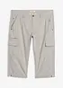 Bermuda long poches cargo regular 100% coton, bonprix