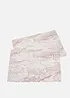 Lot de 2 sets de table motif marbre, bonprix