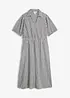Seersucker-Midikleid aus reiner Baumwolle, bonprix