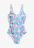 Maillot 1 pièce sculptant à bretelles réglables, maintien léger, bonprix