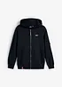 Sweat zippé à capuche, 100% coton, bonprix