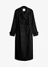 Trench-coat long ceinturé à la taille, bonprix